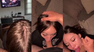 MewSlut Gives A Head During Movie Night