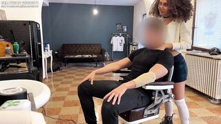 Beatrice Segreti Rides Her Costumer's Dick