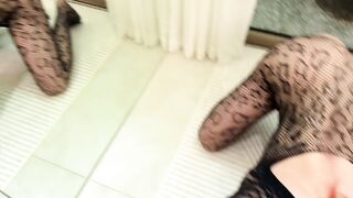 Sweetie Fox Rides A Dick In A Net Bodysuit