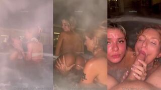 Madiiitay Share A Cock With Her Friend In The Hot Tub
