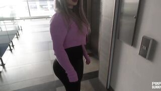 Peach Bitch Gets Pounded By Neighbor After Smoking