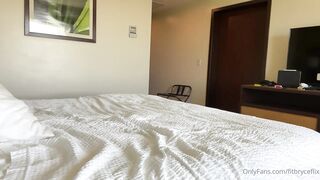 Bryce Adams Rides Her BF's Dick In A Hotel