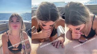 KittieBaby Gives A Head On The Boat