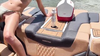 Bryce Adams's Foursome Sextape  In A Boat