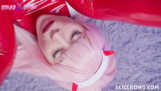 Alice Bong's Anal Masturbation As  Zero Two Cosplay