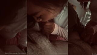 Yumieto Gives Her BF A Blowjob
