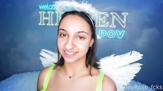 Hailey Rose Gives A Sloppy Blowjob