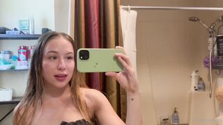 Briar Riley Touches Her Wet Pussy After A Shower