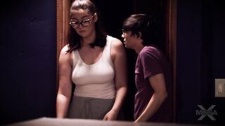 Ellie Nova Rides Her Stepbrother's Cock In Cowgirl