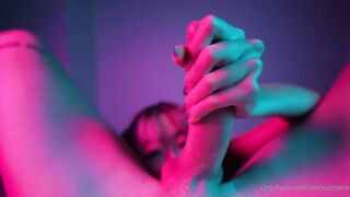 Aeries Steele Sucks Cock In A Neon Room