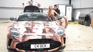 Lily Phillips Gets Banged Hard Outdoors On The Car Hood