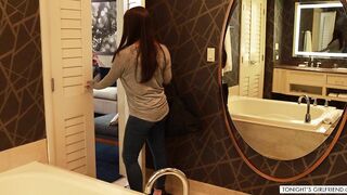 Angela White Satisfies A Thick White Hairy Cock