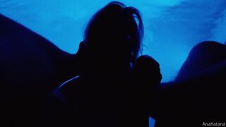 Ana Katana Gags On A Thick Cock Deep In The Pool