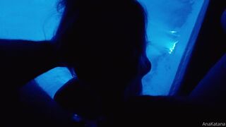 Ana Katana Gags On A Thick Cock Deep In The Pool