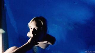 Ana Katana Gags On A Thick Cock Deep In The Pool