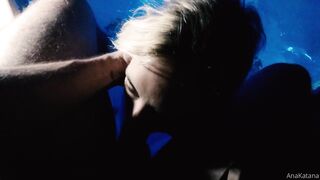 Ana Katana Gags On A Thick Cock Deep In The Pool