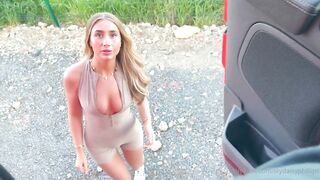 Lily Phillips Car Break Down Blowjob