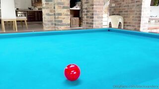 Devil Khloee Riding A BBC On The Pool Table