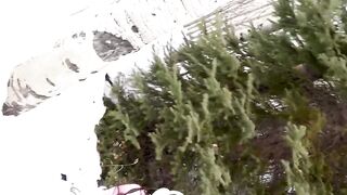 Izzy Green Gives A Blowjob In The Snow