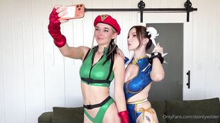 Dainty Wilder & Madiruvee's Chun Li Cammy Lesbian Cosplay