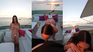 Izzy Green Getting Plowed On A Boat