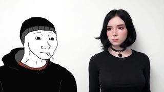 Doomer Girl Sweetie Fox's Deepthroat Session