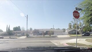 Lana Rhoades Gives A BJ After Gets Caught By A Police Officer