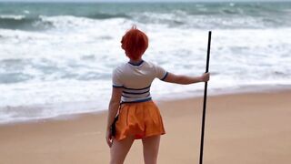 Sweetie Fox - Nami Cosplay Deepthroats Before Dick Riding