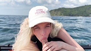 Anastangel - Hot Girl Sucks Cock On A Jet Ski At Sea
