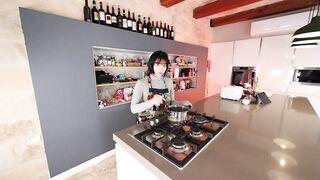 Asian Wife Obokozu Gets Plowed Hard In The Kitchen