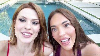 Alannasworldx And Elly Clutch Enjoying A Lesbian Pool Tape