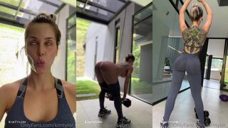 Kim Tylor Gets Naked While Doing Gym