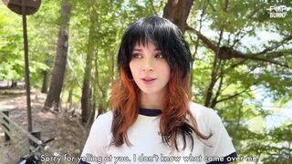 A Stranger On A Bicycle Asked For Help And Sweetie Fox Got Fucked Hard In The Forest
