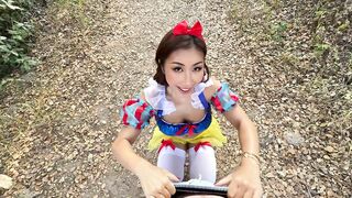 Nicole Doshi Gets Pounded In The Woods In Snow White Cosplay