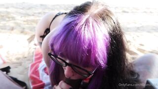 Naomih666's BBC Blowjob At The Beach