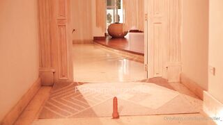 Hanna Miller Enjoy A Dildo On The Floor
