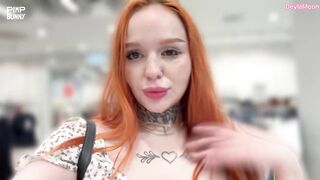 DeylaMoon Gets Fucked In The Fitting Room And Gets CIM