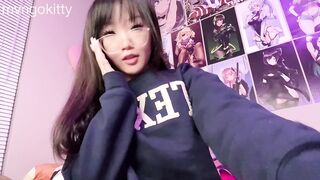 Mvngokitty Masturbates With Her Blue Dildo
