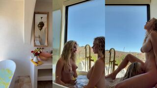 BentleeOfficial Lesbian Fuck In The Bathroom