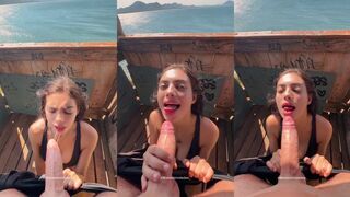 Brenda Trindade Loves Giving A BJ At The Beach