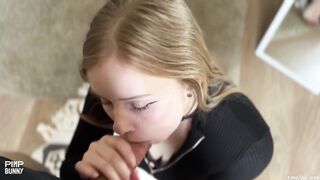 Cute Blonde With Green Eyes Yuiwoo Gets A Facial After BJ