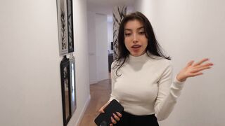 Ruth Lee Flirts With Her Customer And Sucks His Dick