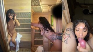 Jasminxof Gets A Cumshot Inside A Sauna