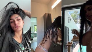 Mia Khalifa Nude Tease At House