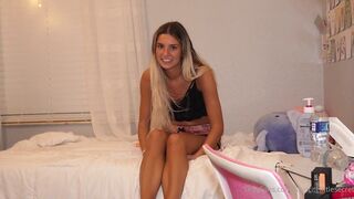 Ambie Bambi Gives Roommate A Blowjob