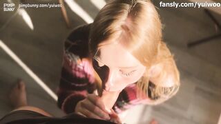 Caring Stepdaughter Yuiwoo Gives Her Stepdad A Dick Massage