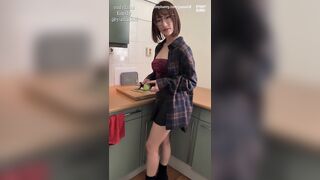 Cute Girl Yunadoll Invites Her Neighbor For Lunch And Drills Her Pussy In Doggy