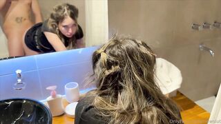MewSlut's Wild Fucking From The Dining Room To The Bathroom