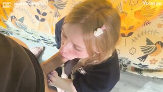 Schoolgirl Yuiwoo Interrupted My No Nut Challenge And Got A Huge Cumload In Her Mouth