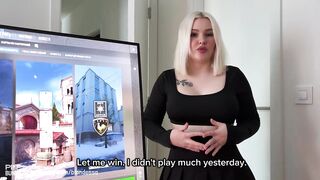 My Stepsister Blondessa Wants To Play CS Right Now And Is Offering Sex In Exchange For Me Letting Her Play